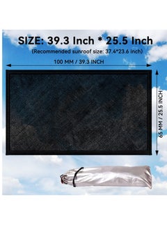 Excefore Car Sunroof Sunshade, Sun Shade Magnetic Screen Net, Quick Install, UV Sun Protection Cover, Suitable for Baby Kids Breastfeeding When Parking on Trips (Black)  - Image 3