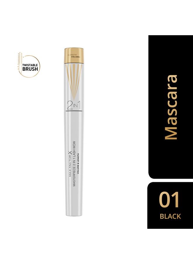 Max Factor Masterpiece 2 In 1 Lash Wow Mascara -001 - Image 2