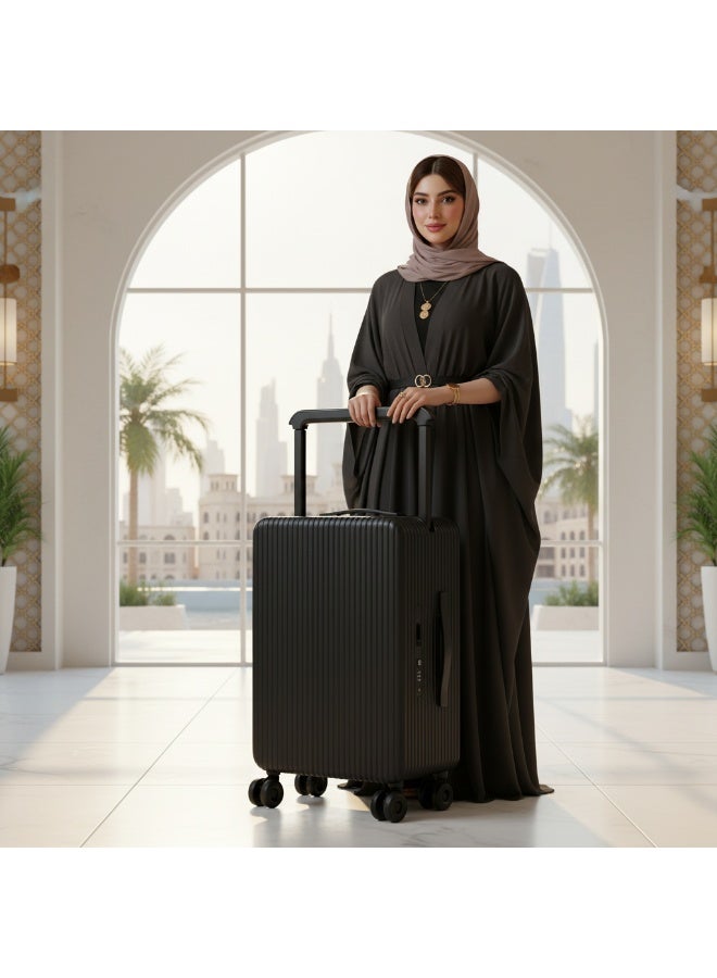 التمريض الجوي حقيبة حمل بمقبض واسع مقاس 20 بوصة من سكاي كير، مادة البولي كربونات، عجلات صامتة 360 درجة، منفذ شحن USB، مقبض من سبائك الألومنيوم يتضمن غطاء غبار - Image 5