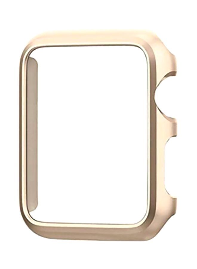 NIBEMINENT Bumper Case Cover For Apple Watch Series 3 38mm Gold  - Image 1