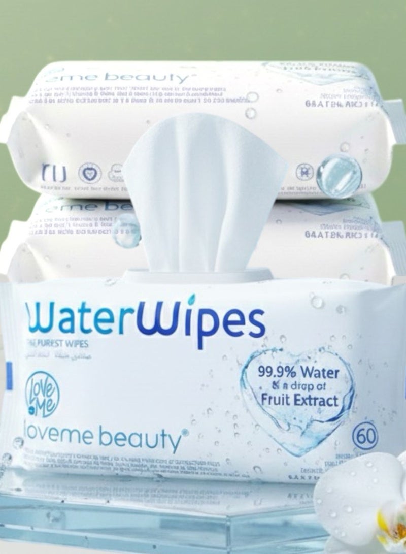 LOVEME BEAUTY 99% water & a drop of fruit Extract wipes (180) WIPES