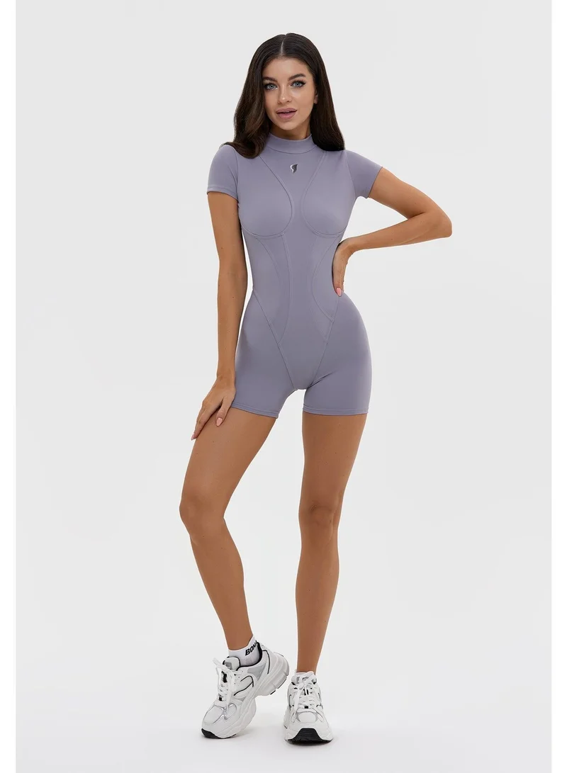 Bona Fide Extra Back Gray Extra Back Gym Jumpsuit for Women for Women | Best Price UAE