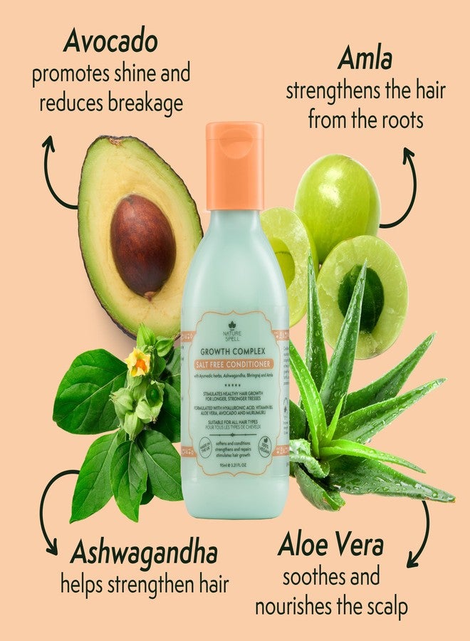 Nature Spell Hair Growth Complex Travel Size Conditioner, Nourishing & Strengthening, For All Hair Types, Sulphate-Free, Vegan, 95 ml - Image 4