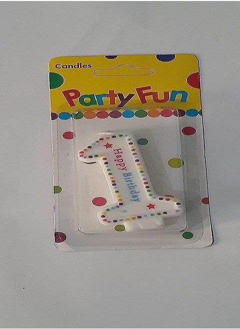 Party Fun Numbers Birthdays Unscented Candle