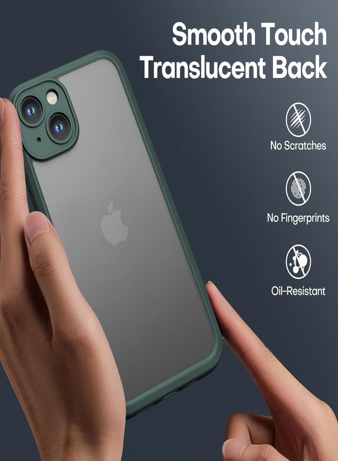 ImpactStrong Heavy Duty Guard for iPhone 13 Case [Camera Protection] [Military Grade Drop Protection] Slim Translucent Matte Phone Case 6.1 Inch, Dark Green - Image 4