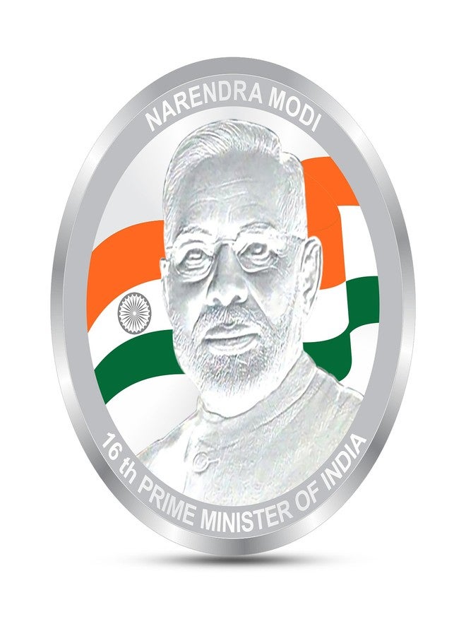 Acpl Precious Moments 20 gram PM Modi Ji Silver Coin With BIS Hallmarked 999 Purity - Image 1