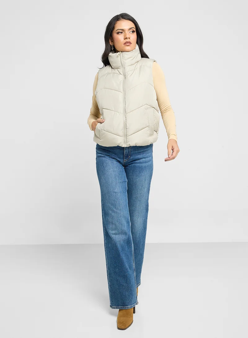 VERO MODA High Neck Zippered Jackets