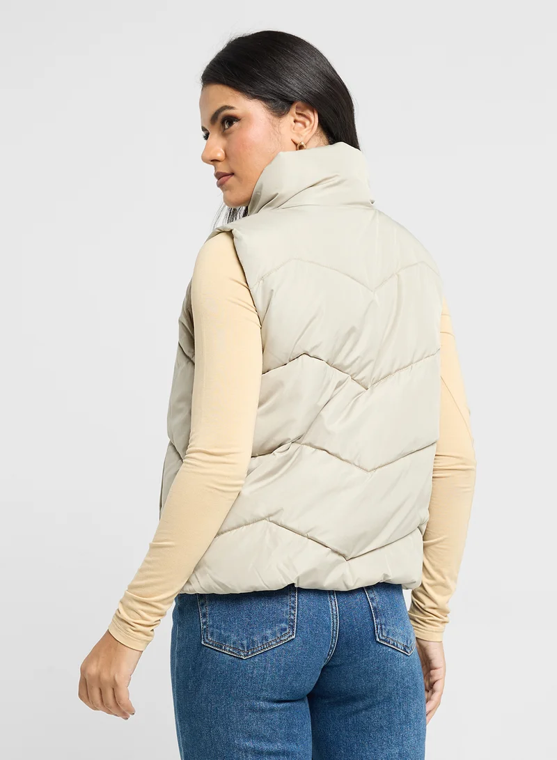 VERO MODA High Neck Zippered Jackets