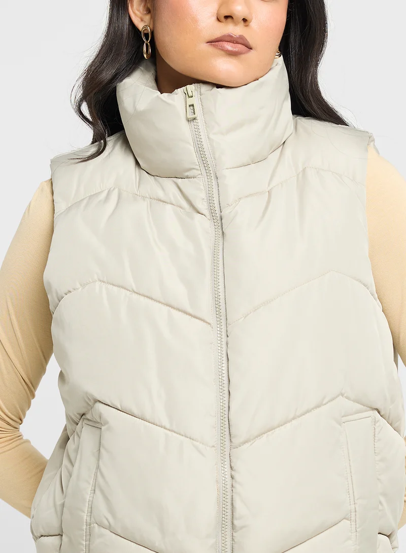 VERO MODA High Neck Zippered Jackets