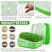 MODUODUO Seed Sprouter Tray 2PCS SoilFree Wheatgrass Grower Sprouting Container with Lid 20CPS Germinating Growing Paper - Image 2
