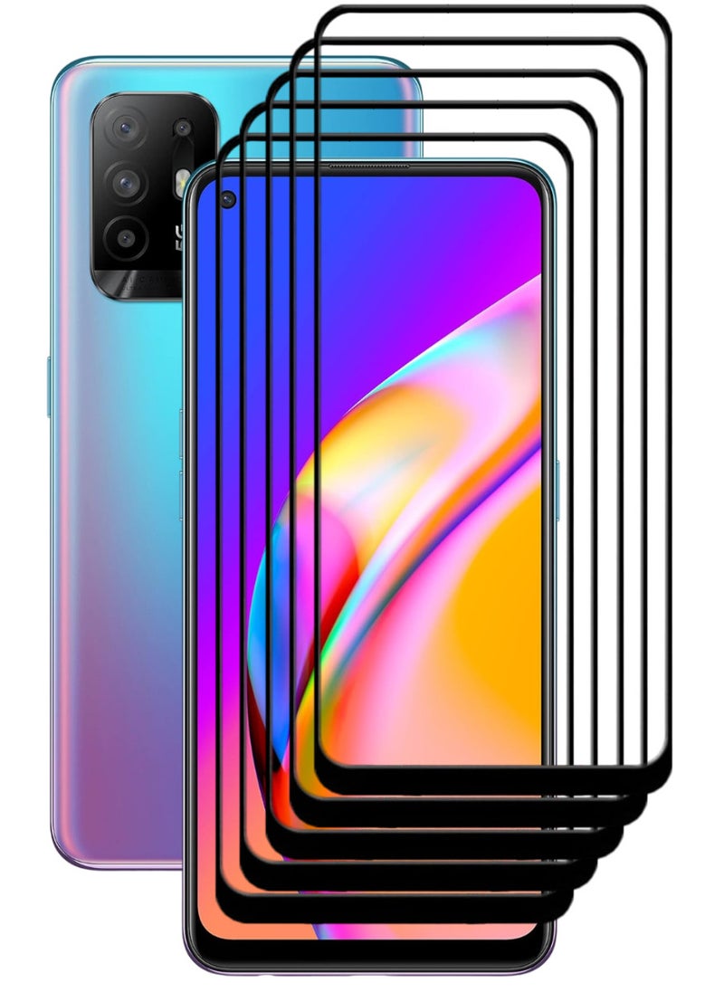 ACLIX 5 Pieces Antistatic ESD Dustproof Premium Quality High Definition Tempered Glass Screen Protector Designed For Oppo A94 5G - Image 1