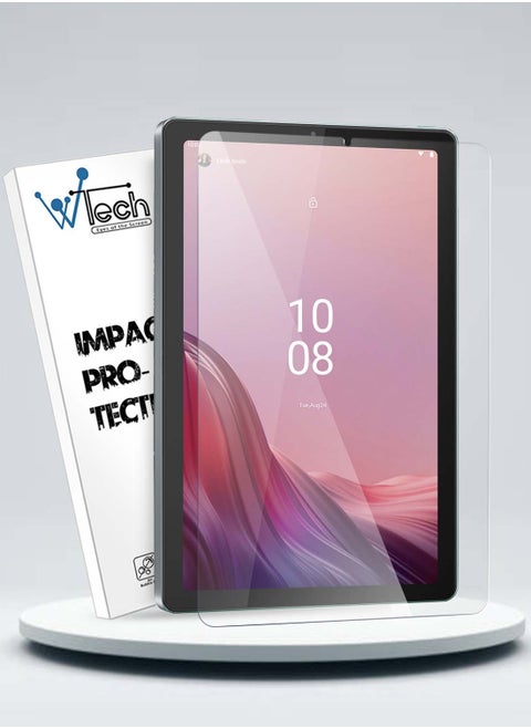 Premium Series Curved Edges Full Cover Tempered Glass Screen Protector For Lenovo Tab M9 9 Inch 2022 Clear