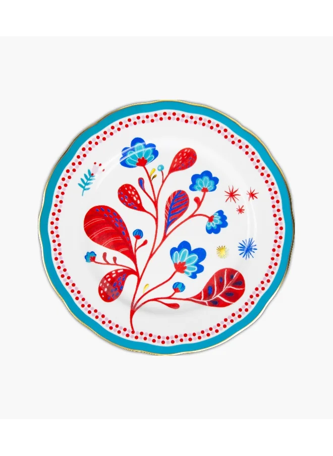 Baci milano Mamma Mia Flower2 Dinner Plate - Porcelain 28cm
