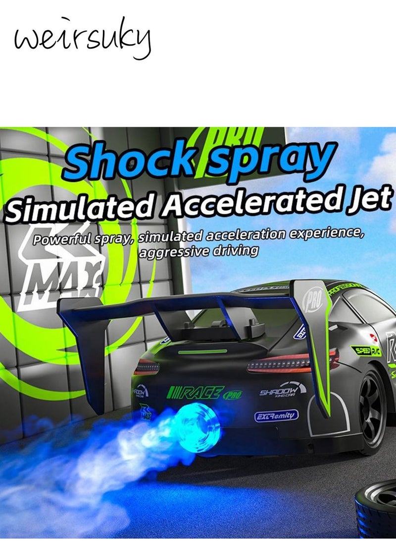 weirsuky Remote Control Car - 2.4Ghz 20KM/H High Speed RC Cars with Spraying Mist & Light for Kids Fog Mist High Speed Racing Cars Electric Car Toy Sport Racing Hobby Toy Car - Image 3