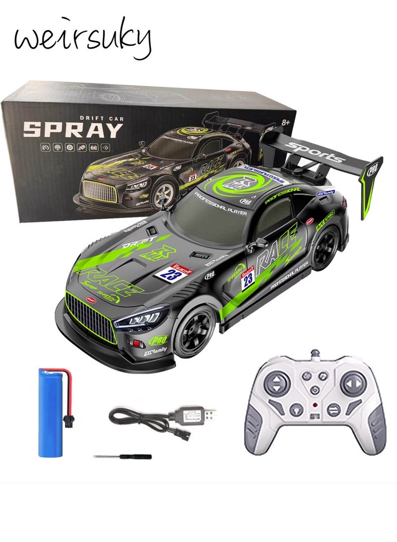 weirsuky Remote Control Car - 2.4Ghz 20KM/H High Speed RC Cars with Spraying Mist & Light for Kids Fog Mist High Speed Racing Cars Electric Car Toy Sport Racing Hobby Toy Car - Image 1
