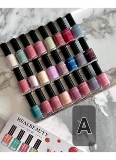 REAL BEAUTY 24-Piece Nail Polish Set Multicolour  - Image 1