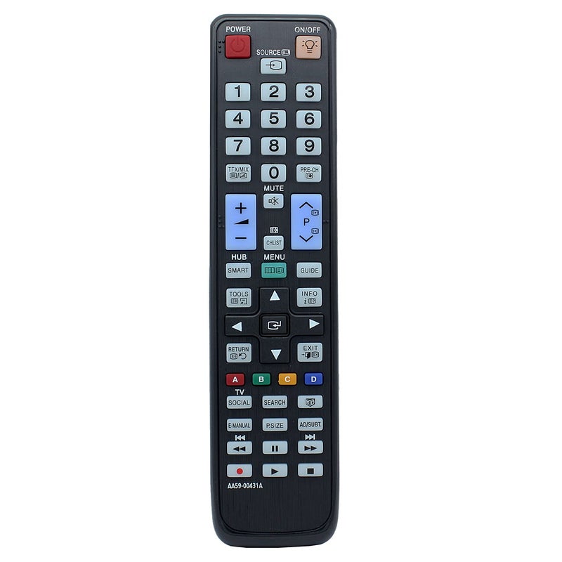 AA59-00431A Remote Control Replacement for Samsung TV UA46D7000LM UA46D7000LMXXY UA55D7000 UA55D7000LM UA55D7000LMXXY UA40D8000 UA46D8000 UA55D 8000 8000 UA55D8000YM UA55D8000YMXXY - Image 1
