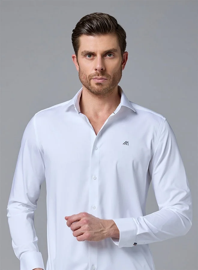 تكلف The Silky Bamboo White Shirt with Natural Softness