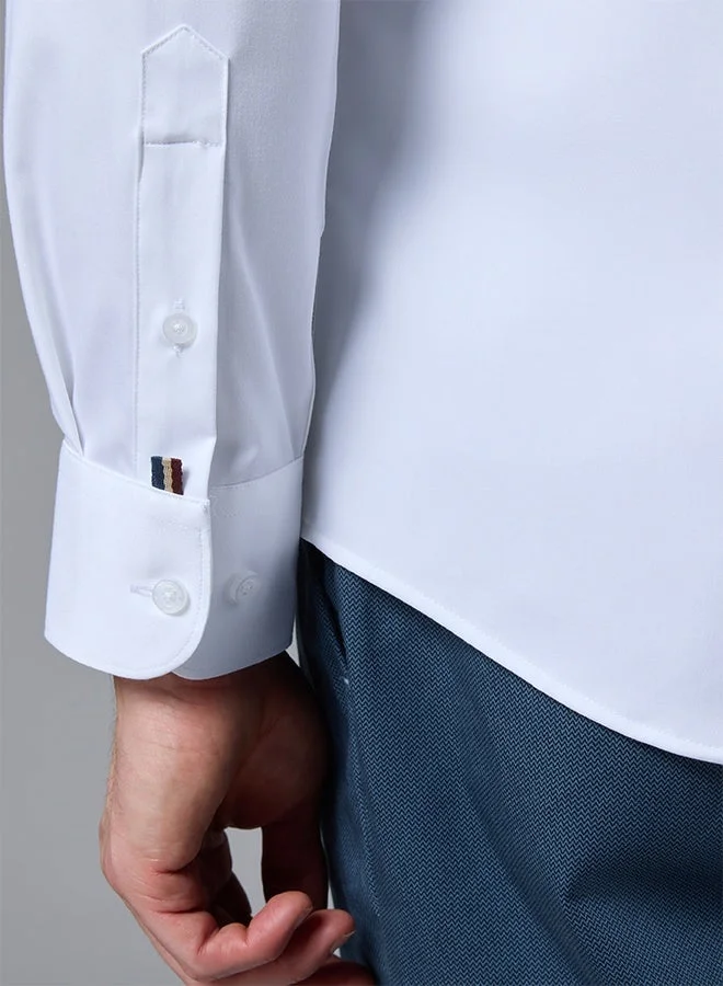 MANNERISM  The Silky Bamboo White Shirt with Natural Softness for Men | Best Price UAE