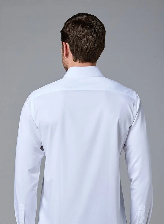 MANNERISM  The Silky Bamboo White Shirt with Natural Softness for Men | Best Price UAE