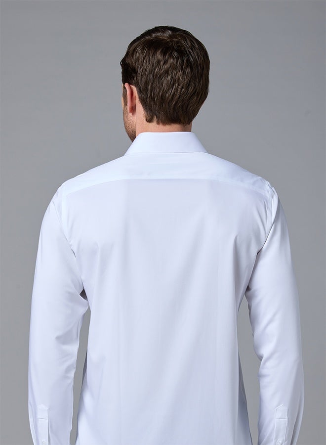 مانرزم The Silky Bamboo White Shirt with Natural Softness - Image 5