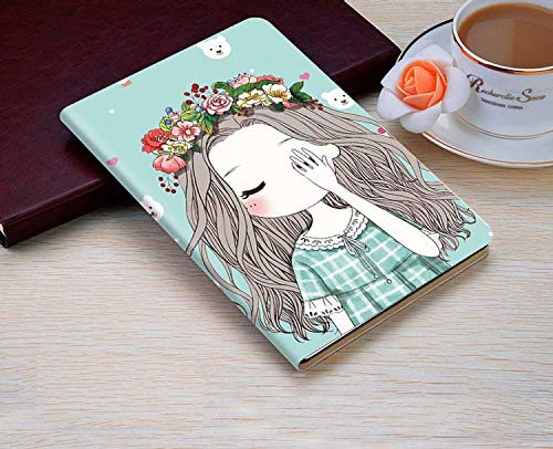 MOCA [Soft Back] Magnetic Flip Cover Case for iPad Air 2 A1566 A1567 (2014 Launched) iPad Flip Cover Case (Flower Girl) - Image 3