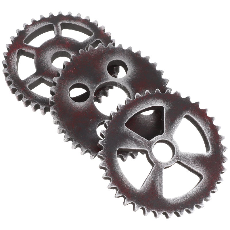 3Pcs Retro Roman Decorative Gear Gear Decoration Home Decoration - Image 1