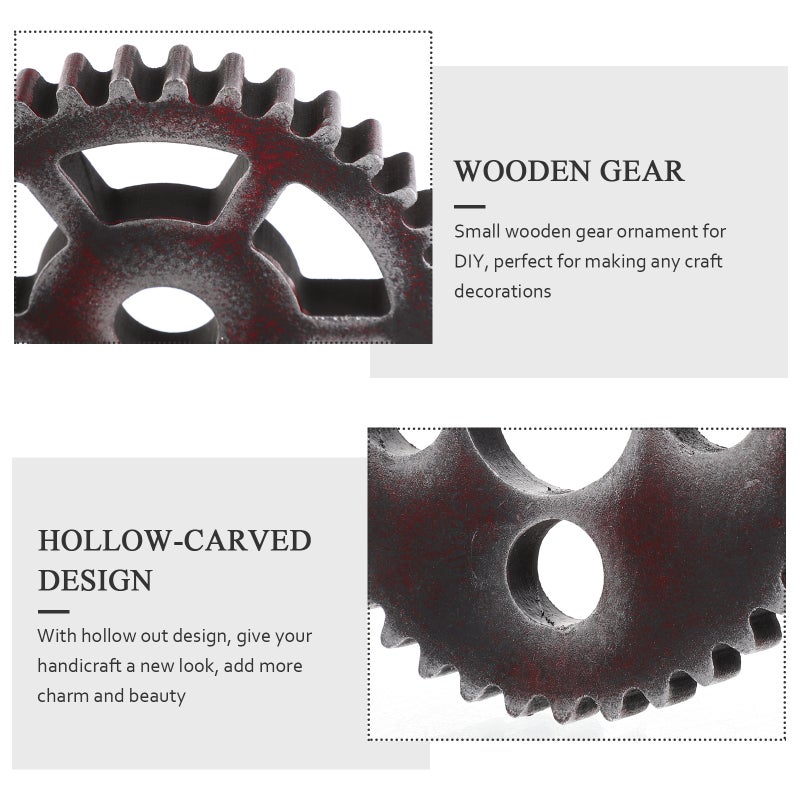 3Pcs Retro Roman Decorative Gear Gear Decoration Home Decoration - Image 2