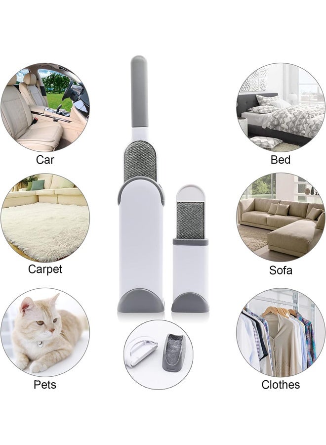 Hair Lint Remover Brushes Double Sided Loose Hair Catcher Brushes for Lint Pet Hair Remove Cleaner Brushes for Clothes Sofa - Image 4