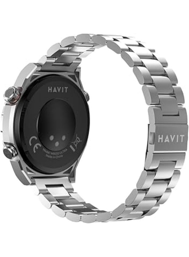 HAVIT Smart Watch, 1.43" AMOLED Full Touch Screen, Bluetooth Calling, IP68 Waterproof, Android & iOS Compatible, Heart Rate Monitor, Blood Oxygen Level, 120+ Sports Modes - Image 2