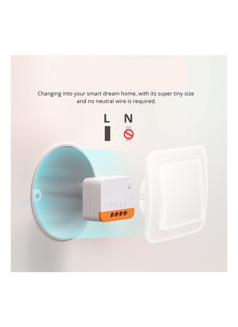 Generic - Smart Light Switch (2-Way) Compatible with Alexa, Google Home, SmartThings Hub, and Zbbridge-P; No Neutral Wire Needed, Voice Control for Easy Light Management. Hub Required. - Image 1