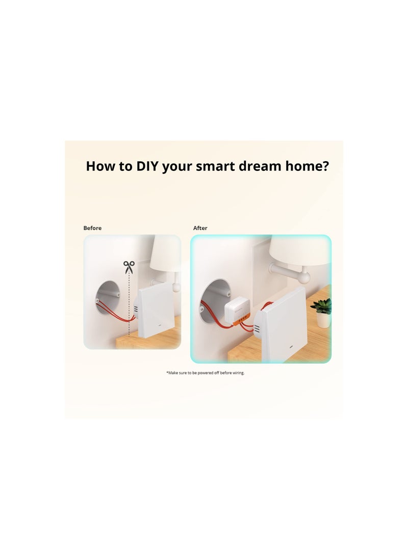 Generic - Smart Light Switch (2-Way) Compatible with Alexa, Google Home, SmartThings Hub, and Zbbridge-P; No Neutral Wire Needed, Voice Control for Easy Light Management. Hub Required. - Image 1
