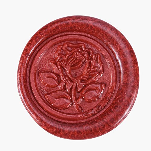 Yoption 5Pcs Sealing Wax Sticks, Vintage Totem Fire Manuscript Flashing Wine Red Wax Seal Sticks with Wicks, Sealing Wax for Wax Seal Stamp - Image 3