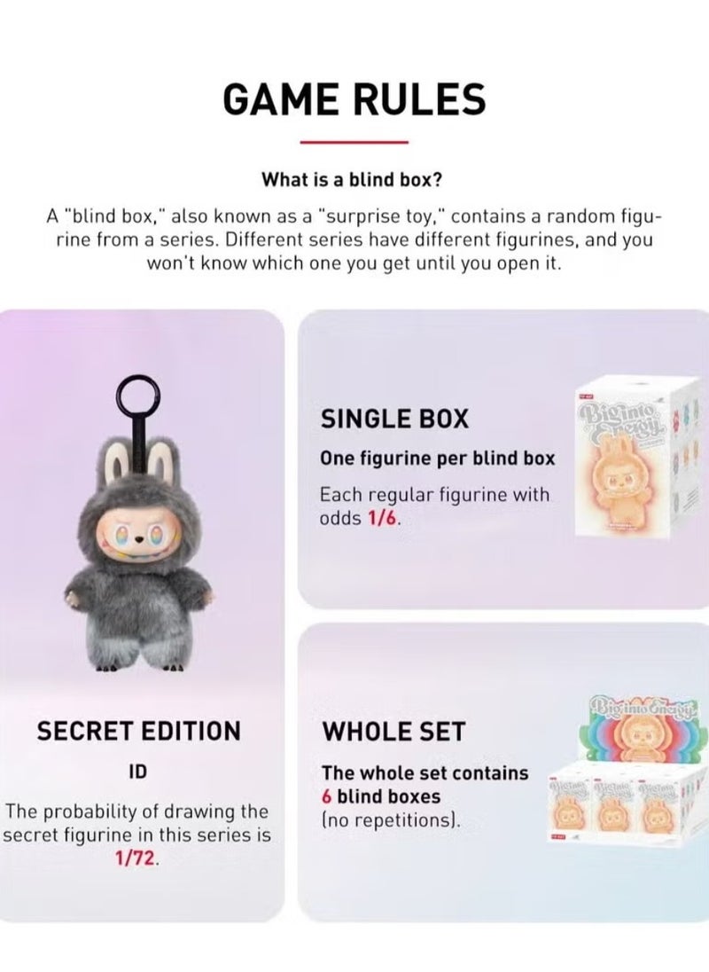 100% Authentic Labubu The Monsters Big into Energy Series Vinyl Plush Pendant Single Blind Box original