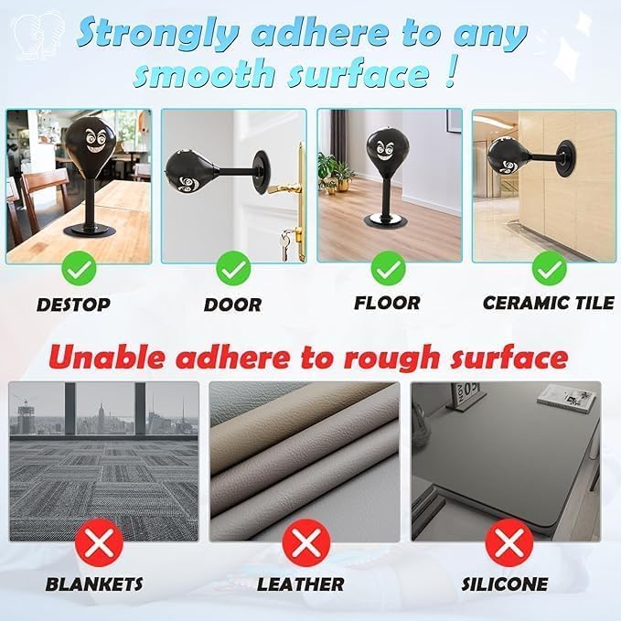 CELIRO Inflatable Desk Punching Bag | Table Top Punching Bag | Desk Table Top Punching Bag Unisex, Adult, Youth - Image 4
