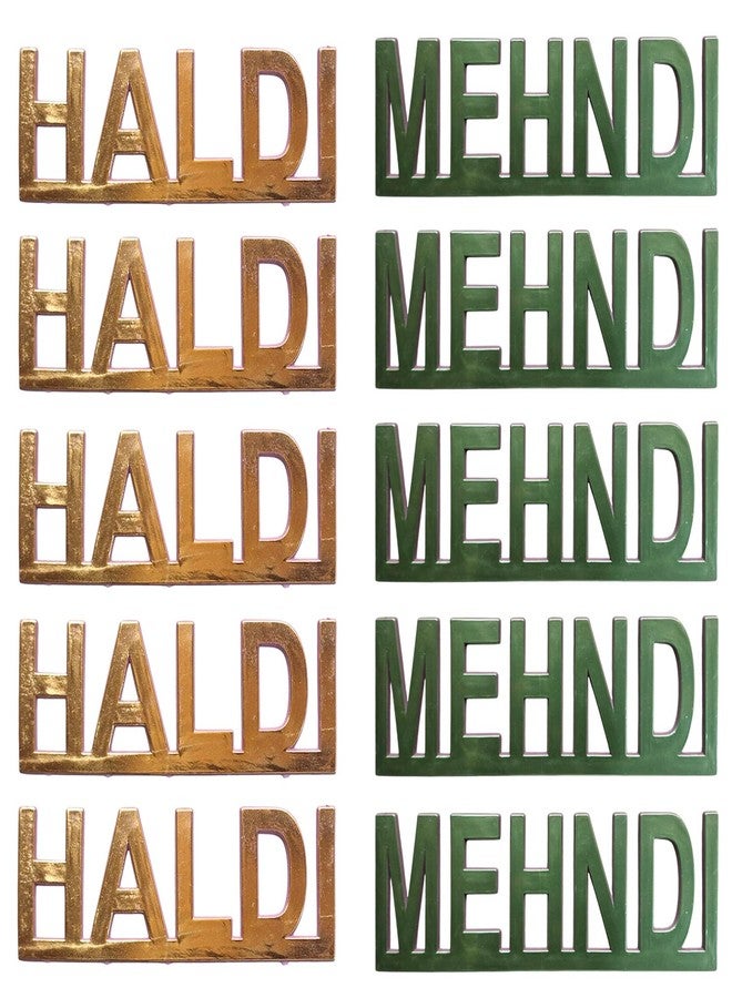 WRAPPING STUDIO Haldi & Mehndi Decoration Wedding Décor Traditional Haldi Mehandi Ceremony Backdrop Festive Wedding Gift & Home Decoration(Set-10) - Image 1