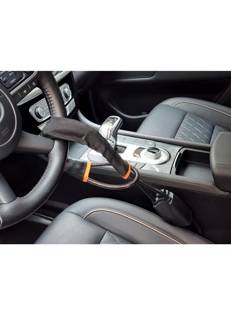 Car Steering Wheel Lock, Anti-theft Lock with 3 Keys, Universal Car Interior Accessories for Most Cars, Easy to Use and Store, Car Interior Kit, Automotive, Car Interior Kit, Automotive，easy operation - Image 1