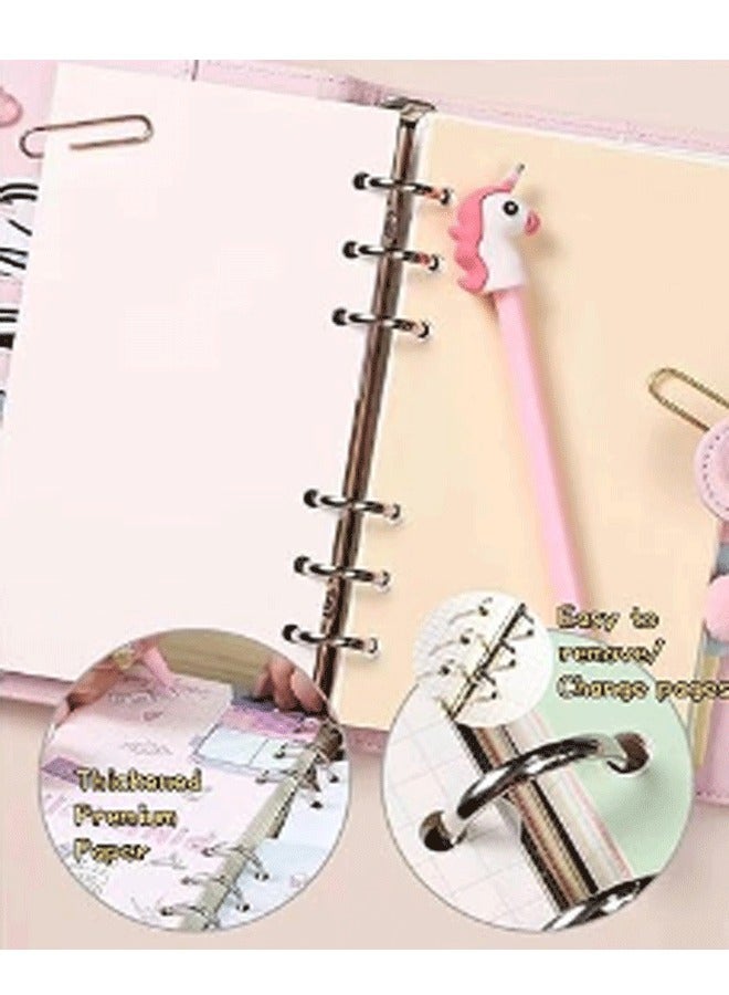 Cinnamoroll MagBuckle for Girls, A6 Lined Journal,Cute School Supplies Kawaii Anime Cartoon Stationery Gift With Stickers - Image 3
