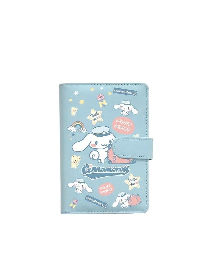 Cinnamoroll MagBuckle for Girls, A6 Lined Journal,Cute School Supplies Kawaii Anime Cartoon Stationery Gift With Stickers - Image 1