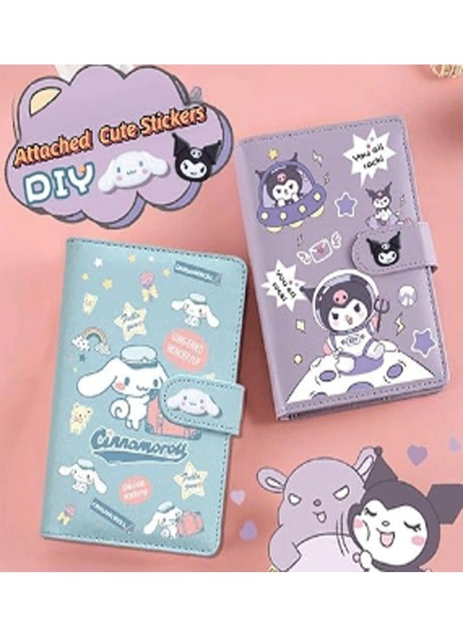 Cinnamoroll MagBuckle for Girls, A6 Lined Journal,Cute School Supplies Kawaii Anime Cartoon Stationery Gift With Stickers - Image 5