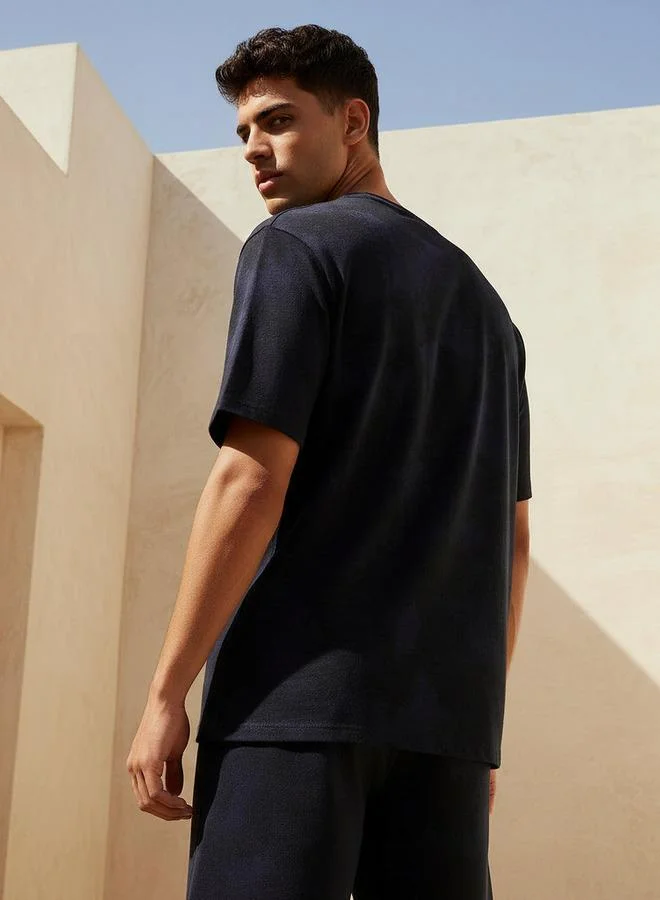 Kappa BLUE Kappa Men Printed T shirt for Men | Best Price UAE