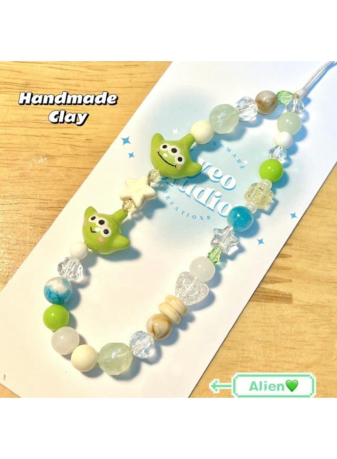 NIBEMINENT Phone Charm/ Chain Strap for Women Girls, Cartoon All-stars Cell Phone Case Lanyard Wrist Strap 