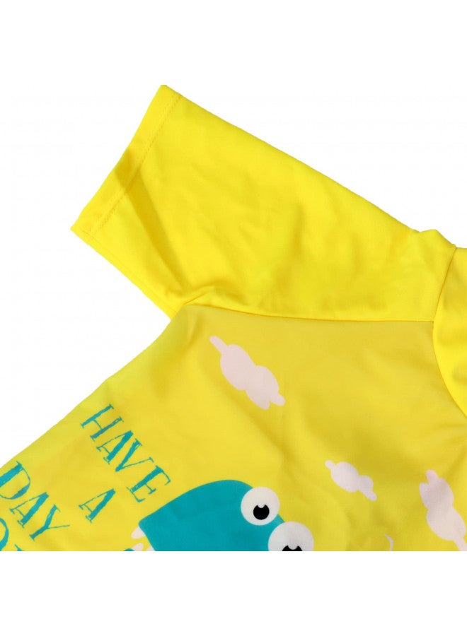 YAGATA Toddler Swimsuit Boy Cute 2t Swimsuit Boys Baby Boys Swimwear 3t Swimsuit Boys Swimsuit for Boys Yellow 2-3T 4 - Image 4