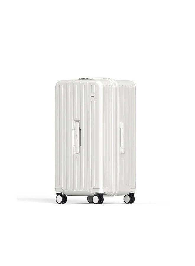Summit Luggage, 26-inch Trolley Suitcase, Pure Pc Material, Mechanical 37-opening Wet And Dry Separation, Pc2519, Off-white Color