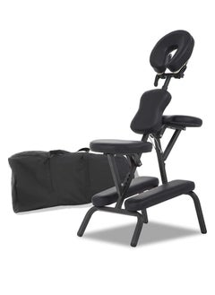 COOLBABY Portable Massage Chairs Tattoo Chair Therapy Chair 4 Inches Thickness Sponge Height Adjustable Folding Massage Chair Face Cradle Salon Massage Chair SPA Chair Carring Bag