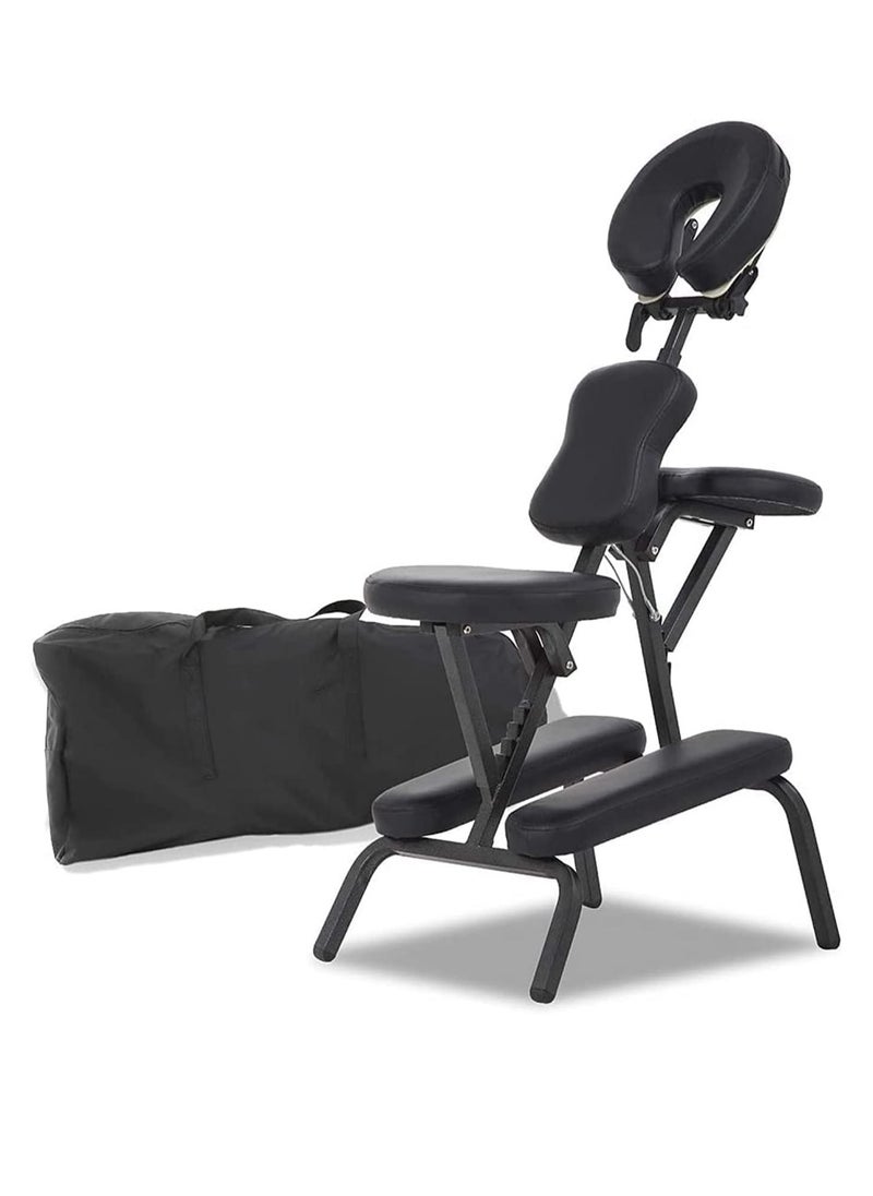 Cool Baby Style - COOLBABY Portable Massage Chairs Tattoo Chair Therapy Chair 4 Inches Thickness Sponge Height Adjustable Folding Massage Chair Face Cradle Salon Massage Chair SPA Chair Carring Bag - Image 1