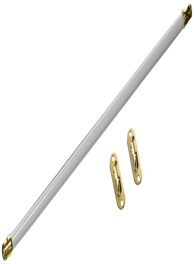 Levolor A7004213405 Swivel End Sash Curtain Single Rod