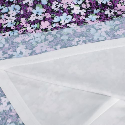 GRACE KARIN Summer Floral Dress for Women 2026,Off the Shoulder Smocked Bridesmaid Dresses,Formal Baby Shower Maxi Dresses Purple Flower S - Image 4