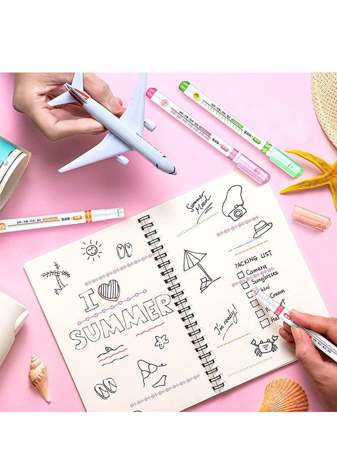 Generic - 6-Piece Curve Highlighter Pen Set with 6 Different Shapes - Image 1