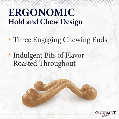 Nylabone Gourmet Style Wishbone Strong Chew Toy for Dogs, Chicken Flavor, Small - Up to 25 lbs, 1 Count - Image 2